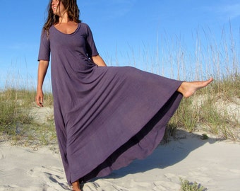 ORGANIC Ritual Wanderer Long Dress (light hemp/organic cotton knit) - organic dress