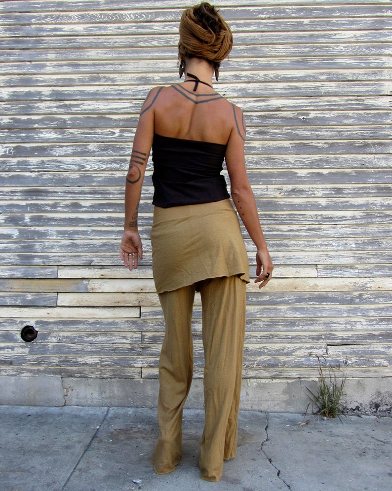 ORGANIC Simplicity Mini Skirted Pants light hemp and organic cotton knit organic hemp pants image 3