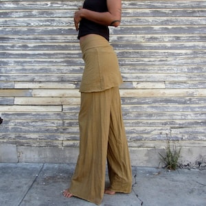 ORGANIC Simplicity Mini Skirted Pants light hemp and organic cotton knit organic hemp pants image 2