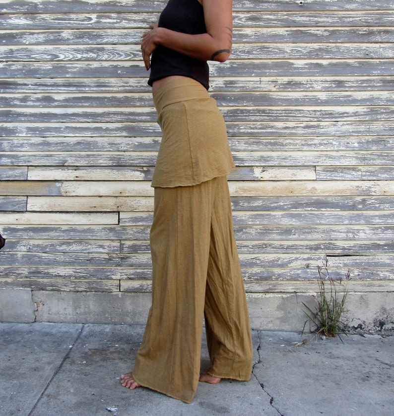 ORGANIC Simplicity Mini Skirted Pants light hemp and organic cotton knit organic hemp pants image 2