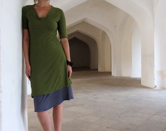 ORGANIC Hampi Simplicity Short Dress (Light Hemp/Organic Cotton Knit) - organic dress