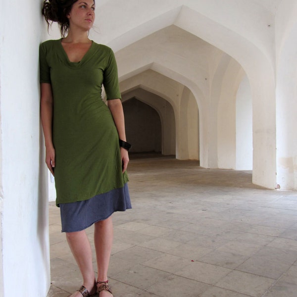 ORGANIC Hampi Simplicity Short Dress (Light Hemp/Organic Cotton Knit) - organic dress
