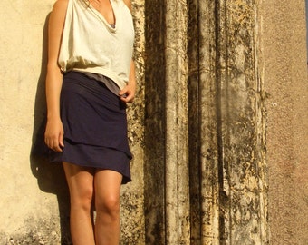 ORGANIC Vinyasa Mini Skirt ( LIGHT hemp/organic cotton knit )