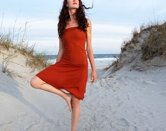 ORGANIC Love Me 2 Times Wanderer Short Dress - ( light hemp and organic cotton knit ) Hemp Dress