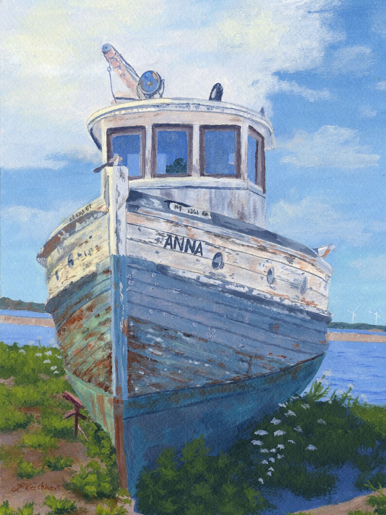 Anna Boat Cape Vincent, NY 1000 Islands St Lawrence River Giclee Print