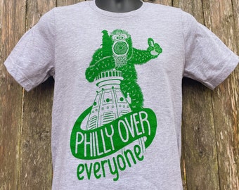 Phillie Phanatic adult tshirt, Phillies fan tshirt, Phanatic mascot adult tshirt, funny Philadelphia tshirt, Phillie Kong