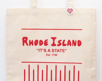 Rhode Island tote bag, Rhode Island souvenir, funny Awful Awful tote bag
