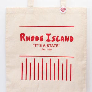 Rhode Island tote bag, Rhode Island souvenir, funny Awful Awful tote bag