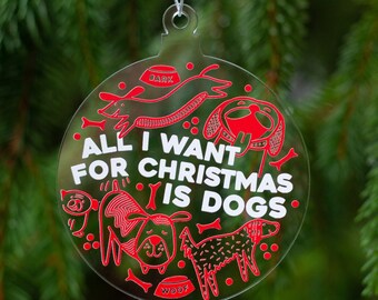 funny dog gift idea, dog tree ornament, dog christmas ornament, dog themed holiday decor, dog stocking stuffer
