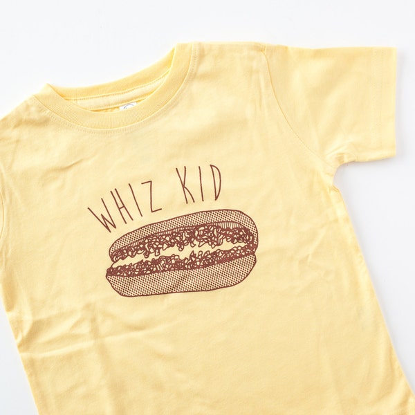 Philly tshirt, Whiz kid, cheesesteak tshirt, toddler tee, cheesesteak kid shirt