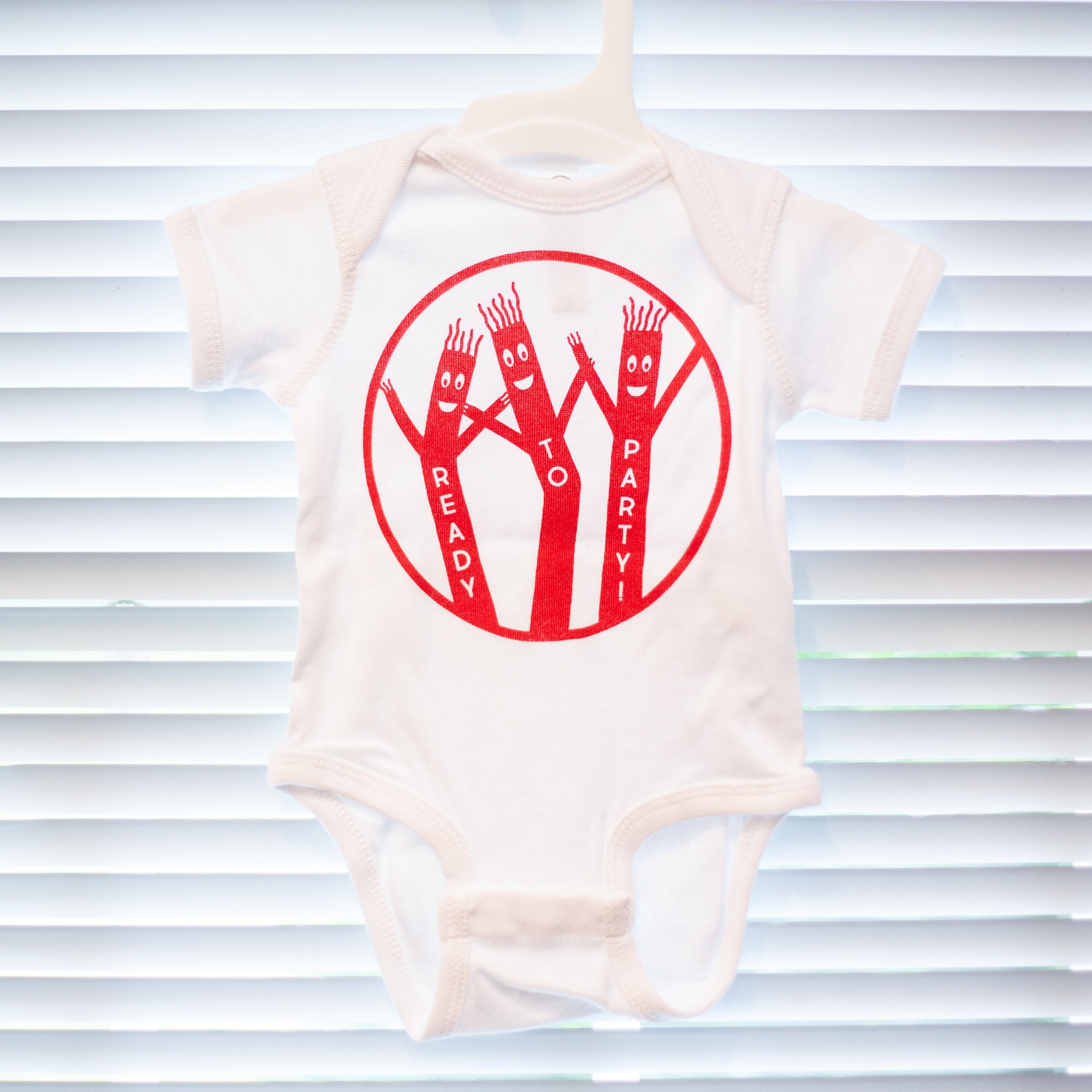Funny Baby Onesie, Wacky Waving Inflatable Tube Man Baby Bodysuit ...