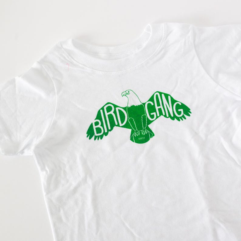 Bird Gang football toddler tshirt, Philadelphia football toddler tee, eagle toddler shirt by exit343design image 3