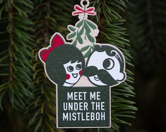 funny Baltimore Christmas tree ornament, Baltimore holiday ornament, Nattie Boh wooden Christmas ornament