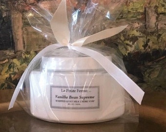Vanilla Bean Whipped goat milk soap, handmade, for her, wedding favor, wedding shower, farmhouse, Florida, baby shower