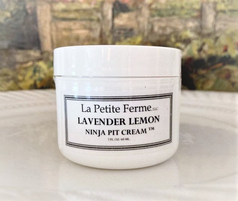 Arm pit cream, certified pure essential oils, Ninja Pit Cream TM, Lavender Lemon, Fresh from Florida, personal care, under arm cream image 3