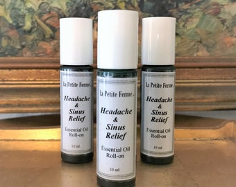 Headache & Sinus Congestion Relief - certified pure essential oils, migraine relief, headache relief, pollen allergies, spring allergies