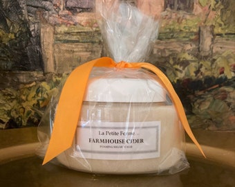 Farmhouse Cider foaming sugar scrub, gift for her, gift for coworker, gift under 10, farmhouse, Florida, Fall, airbnb, apple cider, autumn