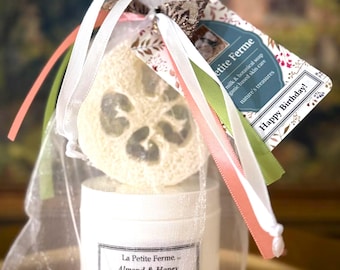 Whipped sugar scrub soap gift set, wedding favor, choose scent, gift under 20, gift for friend, Christmas gift