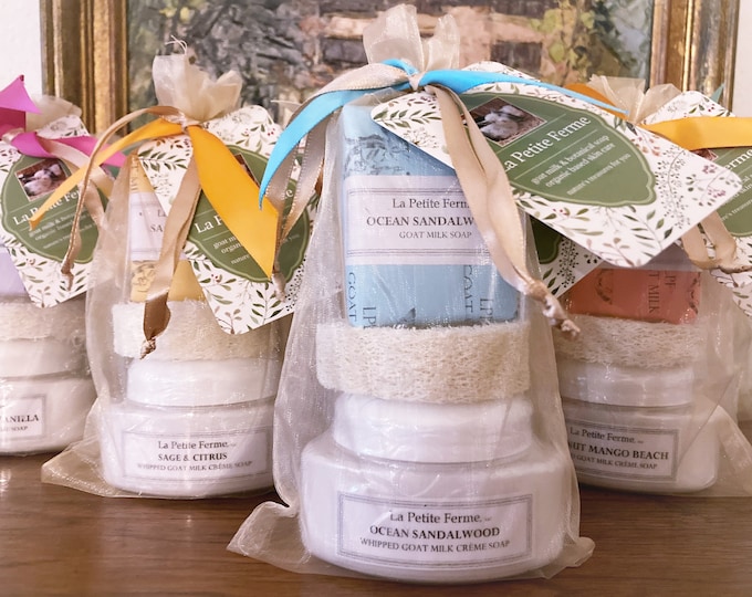 Handmade Petite Goat Milk Soap Gift Set • Bestseller • Gift Under 20