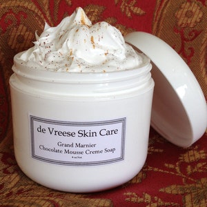 Grand Marnier Chocolate Mousse Goat Milk Whipped Soap, gift for her, wedding favor, Mother&#39;s day gift, gift under 10, goat milk soap