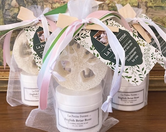 Whipped sugar scrub soap gift set, wedding favor, choose scent, gift under 15, gift for friend, wedding shower, baby shower, party favor