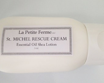 St. Michel essential oil rescue cream, essential oil shea butter lotion, personal care, body lotion, body cream, Fresh from Florida lotion