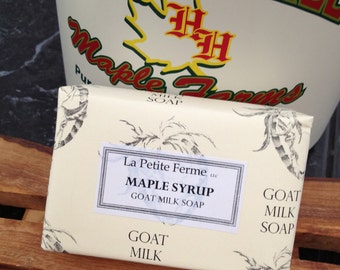 Milk and Maple - Pure & Natural Vermont Maple Syrup goat milk soap, Unscented goat milk soap, soap for baby, soap for sensitive skin