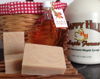 Oatmeal Milk and Maple - Maple syrup goat milk soap, maple lover, gift for her, gift for him, stocking stuffer, baby shower, wedding shower