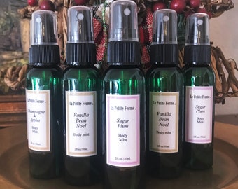 Body mist, body spray, body splash, choose your scent, gift for her, gift under 10, airbnb, Florida, wedding shower, wedding favor, birthday