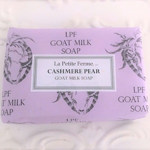 Cashmere and Pear Goat Milk Soap, gift for her, gift under 10, gift for friend, handmade soap, farmhouse, wedding favor, airbnb, Florida