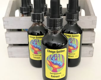Pure chaga extract,  chaga tincture, wildcrafted double extraction chaga, wild harvested chaga, free shipping, Florida