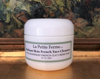 Face Cleanser with French Green Clay, choice of essential oil, gift for her, gift for teenager, face cleanser, Florida, farmhouse