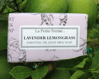 Lavender Lemongrass essential oil goat milk soap, gift for her, gift for him, gift for everyone, airbnb, gift under 10, Florida, friend gift