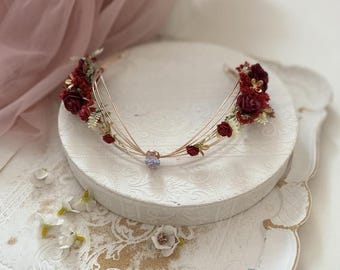 Elf Crown Hair Wreath:Perfect for fairy-tale brides, festivals, or celebrations. Customizable colors, long-lasting quality, and elegant design