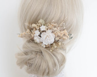 Flower comb, bridal comb, romantic flower decoration, hair comb, lavender, meadow flowers, dried flower decoration, wildflowers, boho wedding accessories