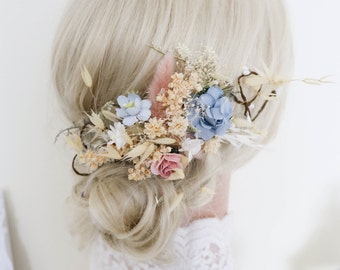 Flower vine, bridal vine, romantic floral decoration, hair comb, lavender, meadow flowers, dried flower decoration, wildflowers, boho wedding accessories