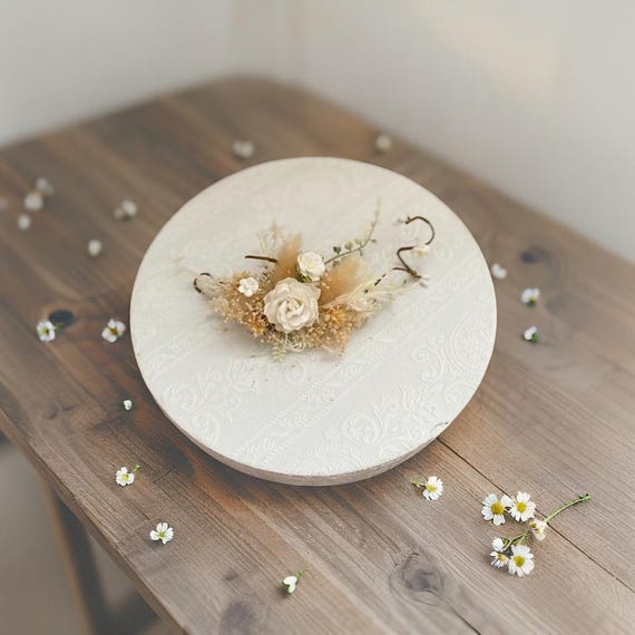 Romantic Hair Vine Floral Crown Bridal Clip Ivory Wedding  display picture 3