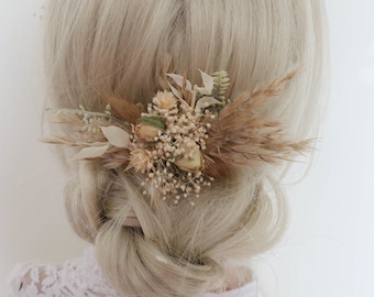 Wedding Hair Clip Flower Pin Bridal Set Bridesmaid Gift Pearl Clip Ivory Piece Rose Accessory Pink Clip Preserved Flower Wedding Clip Set