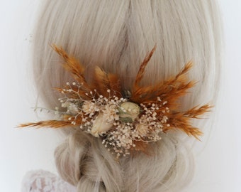 Flower pins, romantic flower decorations, hairpins, real flowers, meadow flowers, dried flower decorations, wildflowers, boho wedding accessories