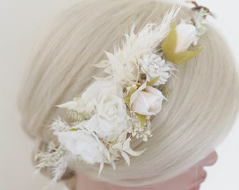 Flower wreath, bridal wreath, romantic floral decoration, hair wreath, bridal flowers, wedding accessories, wedding, bridal bouquet, garden wedding, headband
