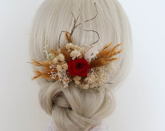 Flower pins, romantic flower decorations, hairpins, real flowers, meadow flowers, dried flower decorations, wildflowers, boho wedding accessories