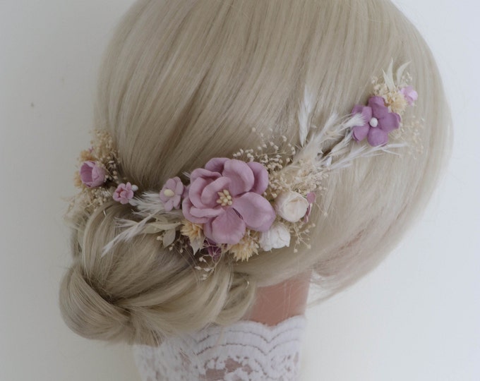 Elegant Floral Accessory with Free Pins, Perfect Gift for Brides and Bridesmaids Floral Hair piece Gift for Weddings Flower Accessories