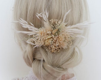 Flower pins, romantic flower decorations, hairpins, real flowers, meadow flowers, dried flower decorations, wildflowers, boho wedding accessories