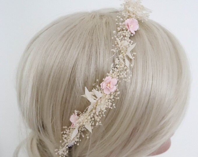 Flower wreath, bridal wreath, romantic floral decoration, hair wreath, bridal flowers, wedding accessories, wedding, bridal bouquet, garden wedding, headband