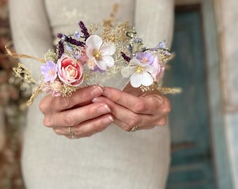 Romantic Wildflower Hairpin Set Elegant Floral Accessory for Brides Weddings Hair Pins Colorful flower hairpin Floral Bridal Accessories