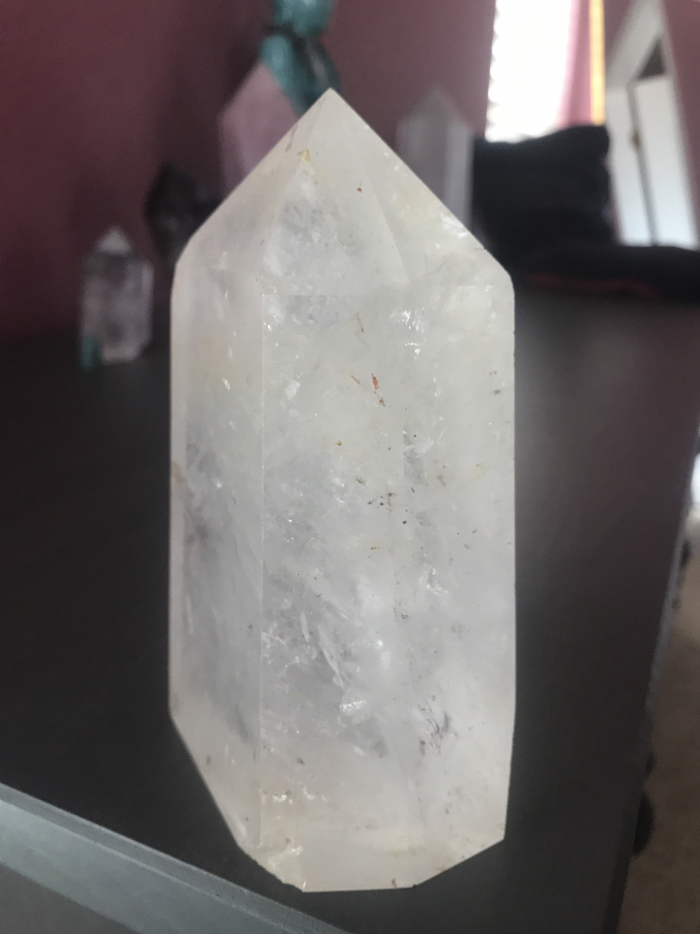 Large & Luminous Clear Quartz White CRYSTAL Point 2lb Obelisk Etsy