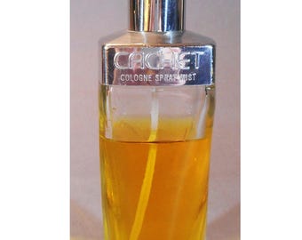 Colonia vintage CACHET de Prince Matchabelli, vaporizador en spray de 94 ml (3.2 oz) - Sin caja - 80% lleno