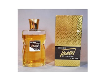 Tweed By Lentheric Cologne Splash 4.0 FL oz USADO 95% Vintage para hombre con caja