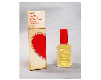 Perfume Avon BE MY VALENTINE Colonia Mini 0.5 fl oz splash - Raro - Completo - con caja