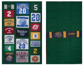 Custom T-shirt Quilt made with YOUR t-shirts